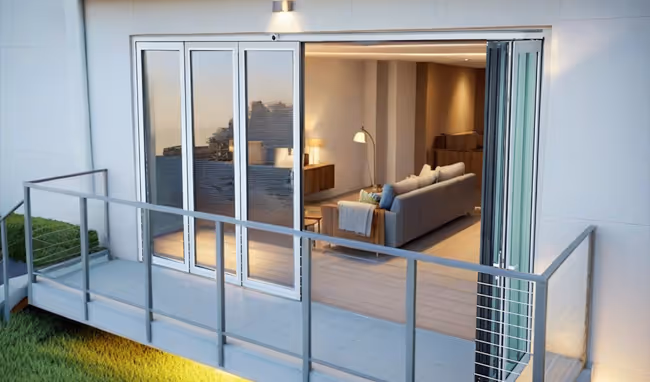 Sunset slide and fold door