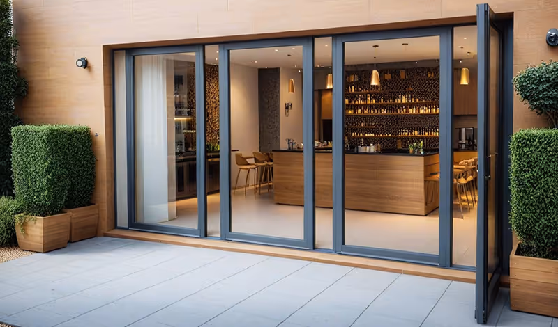 Slide and stack doors vented